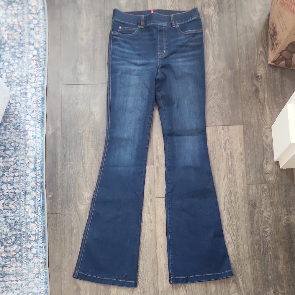 Spanx Classic Blue Flared Jeans - Women's Medium